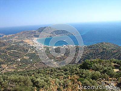 Cretes beautifull shore Stock Photo