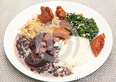 Feijoada traditional brazilian food recipe meal black beans Sao Paulo Brazil Stock Photo