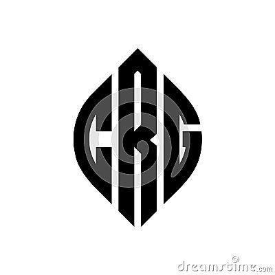 CRG circle letter logo design with circle and ellipse shape. CRG ellipse letters with typographic style. The three initials form a Vector Illustration