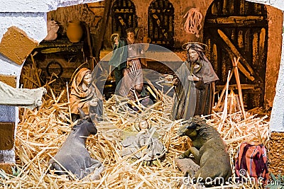 Crib scene Stock Photo