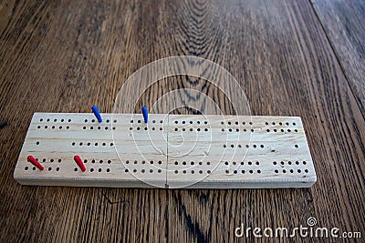 Cribbage, or crib, is a card game traditionally for two players that involves playing and grouping card Stock Photo
