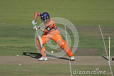 Cricket action Editorial Stock Photo