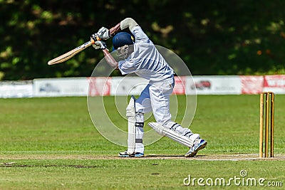 Cricket Action Sport Editorial Stock Photo