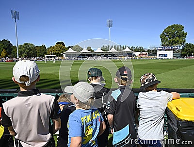 Cricket - NZ vs Australia Test Match, Hagley Oval 2024 Editorial Stock Photo