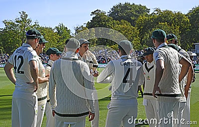 Cricket - NZ vs Australia Test Match, Hagley Oval 2024 Editorial Stock Photo