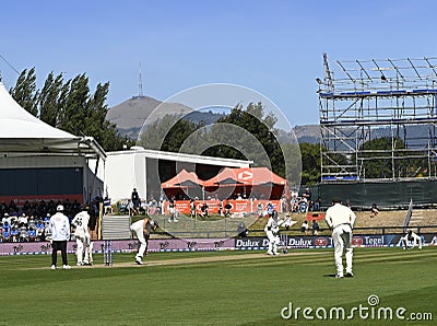 Cricket - NZ vs Australia Test Match, Hagley Oval 2024 Editorial Stock Photo