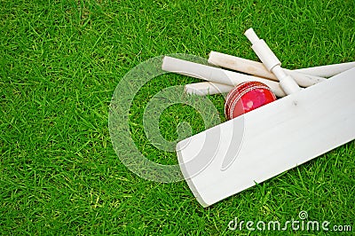 Cricket set Stock Photo