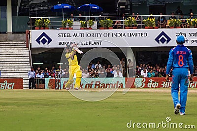 Cricketer Glenn Maxwell Bats Editorial Stock Photo