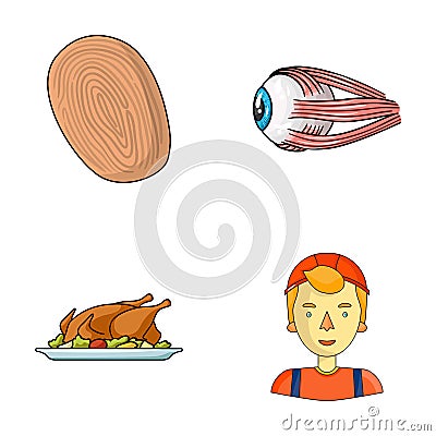 Crime, cooking and other web icon in cartoon style. medicine, profession icons in set collection. Vector Illustration