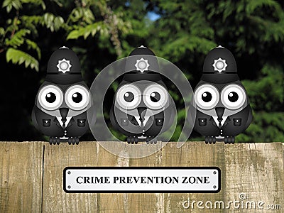 Crime prevention Zone UK Stock Photo