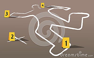 Crime scene vector Vector Illustration