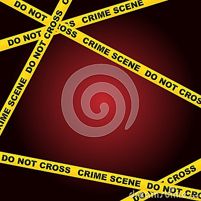 Crime scene background Vector Illustration