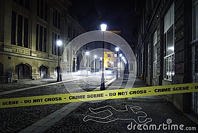 Crime scene investigation Stock Photo