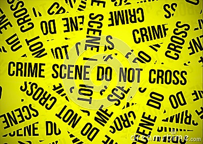 Crime scene do not cross Stock Photo