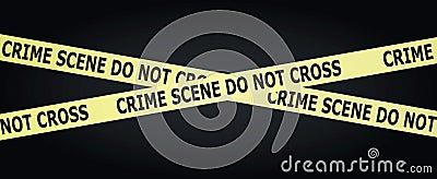 Crime scene tape Vector Illustration