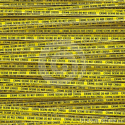 Crime scene tape Stock Photo