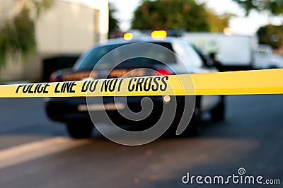 Crime Scene Stock Photo