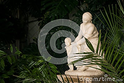 Crimea Vorontsov Palace Marble Goddess Kid Sculpture Editorial Stock Photo