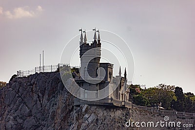 Crimea, Yalta. View of the castle Stock Photo