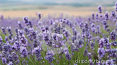 crimean lavender flowers closeup Stock Photo