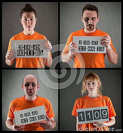 Criminal gang Stock Photo