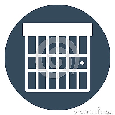 Criminal jail, imprison Isolated Vector Icon which can be easily modified or edit Vector Illustration