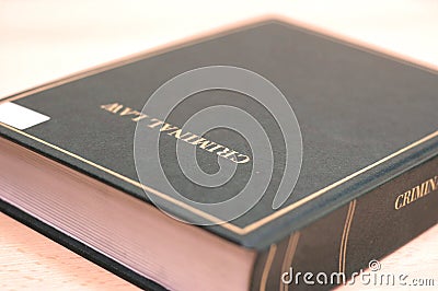 Criminal law book Stock Photo