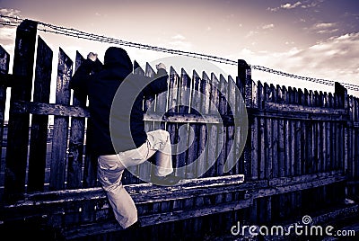 Criminal - terrorist Stock Photo