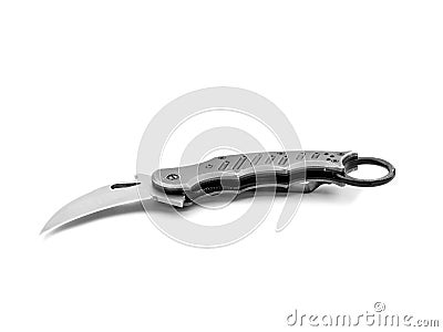 Criminality - Sharp pocket knife Stock Photo