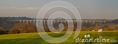 Crimple Valley railway viaduct North Yorkshire, England, Stock Photo