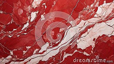 Crimson Allure: Rojo Alicante Marble's Bold Design Element. AI Generate Stock Photo