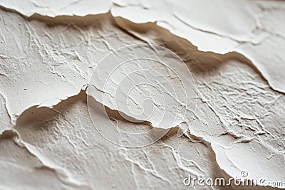 Crinkled Antient paper closeup. Generate AI Stock Photo