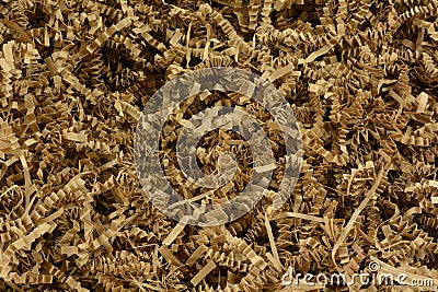 Crinkled brown paper background Stock Photo