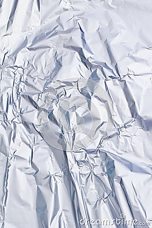 Crinkled tinfoil Stock Photo