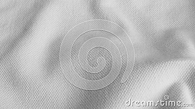 Crinkled white cotton fabric with visible texture Stock Photo
