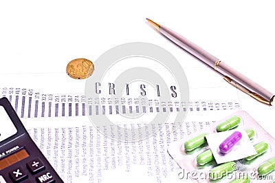 Crisis in business Stock Photo