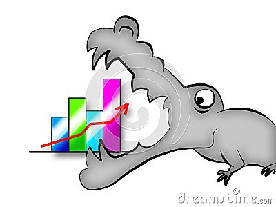 Crisis crocodile Stock Photo