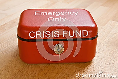 Crisis Fund Stock Photo