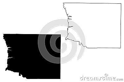 Crisp County, Georgia U.S. county, United States of America,USA, U.S., US map vector illustration, scribble sketch Crisp map Vector Illustration