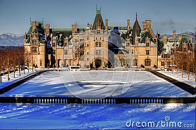 Crisp Winters Day At Biltmore Editorial Stock Photo