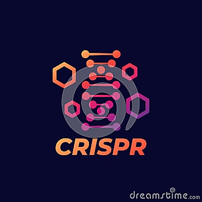CRISPR, dna, genome editing vector icon Vector Illustration