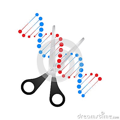 Crispr - gene editing tool. Genetic engineering. Vector stock illustration. Vector Illustration