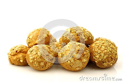 Crispy baked cheese balls Stock Photo