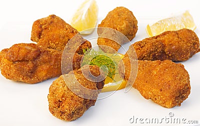 Crispy chicken wings Stock Photo