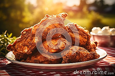 crispy fried chicken Stock Photo