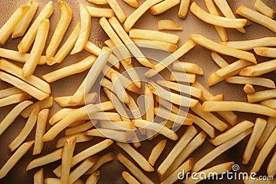 Crispy Golden French Fries Stock Photo