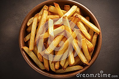 Crispy Golden French Fries Stock Photo
