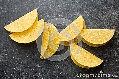 Crispy taco shells Stock Photo