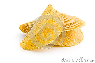 Crispy taco shells Stock Photo