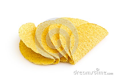 Crispy taco shells Stock Photo